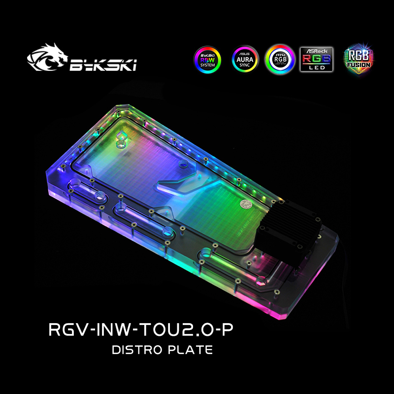 Distro Plate Ddc Pump Combo - BYKSKI – carte acrylique RGV-INW-TOU2.0-P, Solution