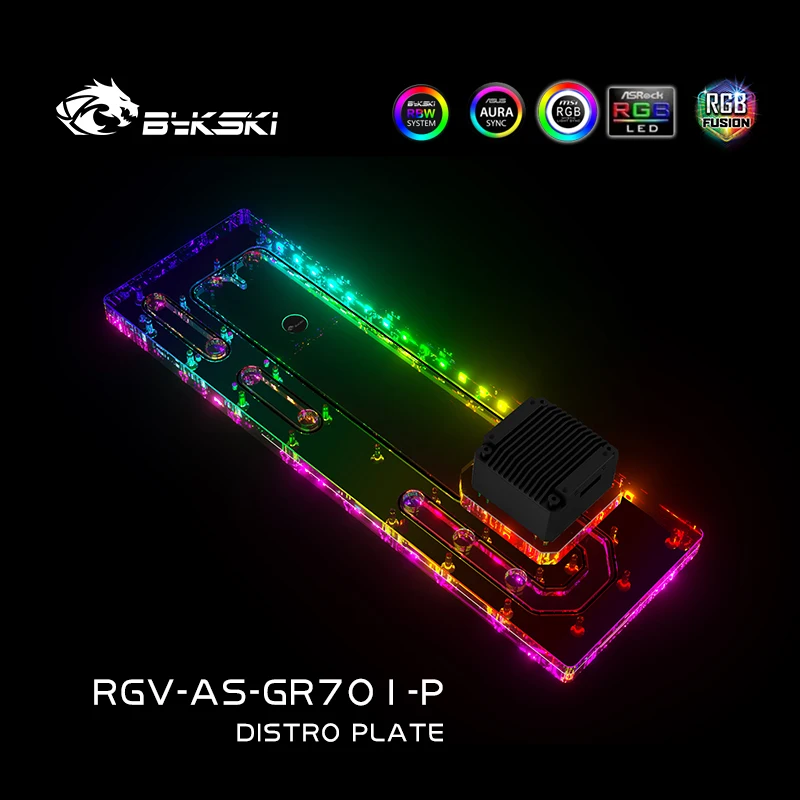 Distro Plate Ddc Pump Combo - BYKSKI plaque de distribution réservoir acrylique