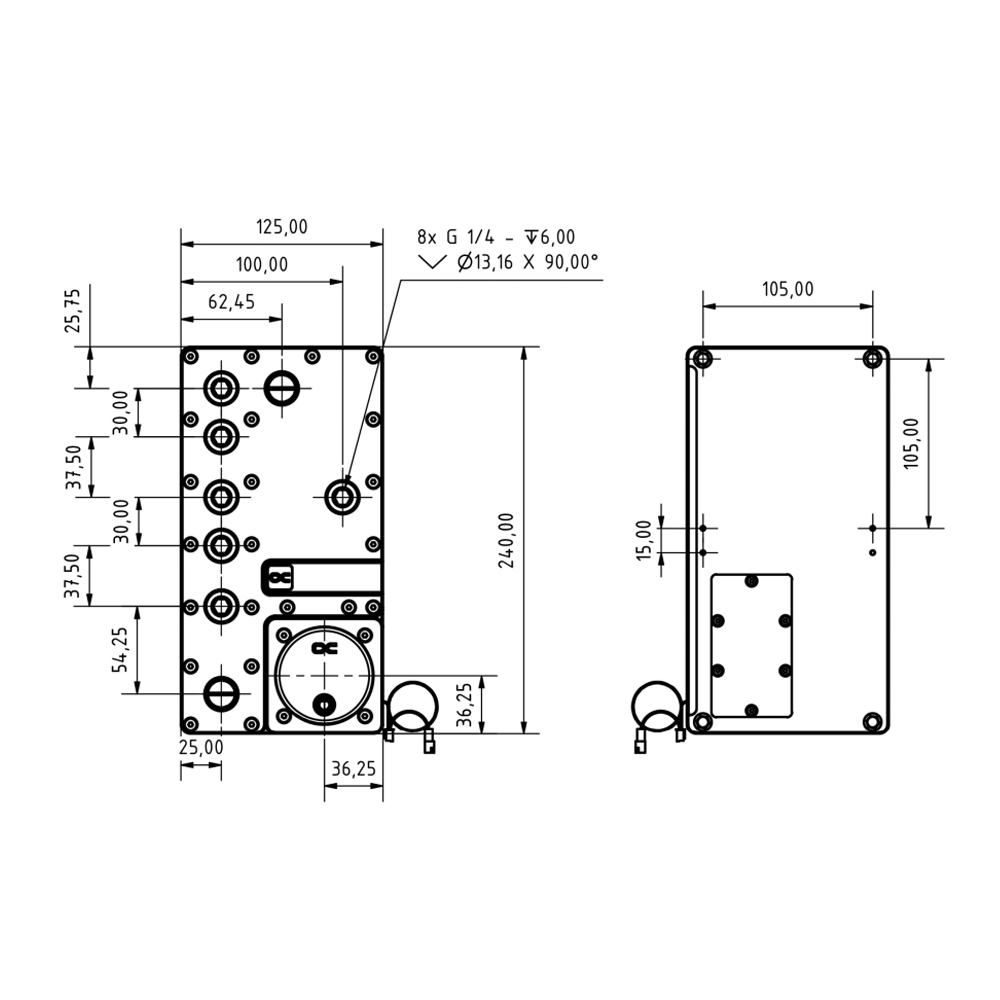Alphacool Core Distro Plate 24 - Integrated Pump Reservoir Distro Plate avis et prix
